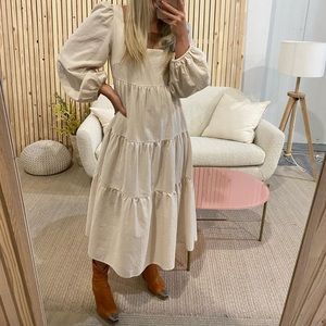 ShopZoco Cream Dress